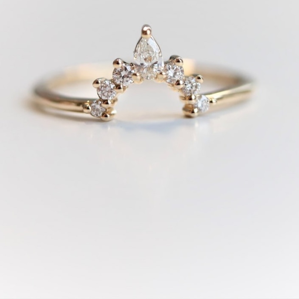 Lab grown diamond wedding band